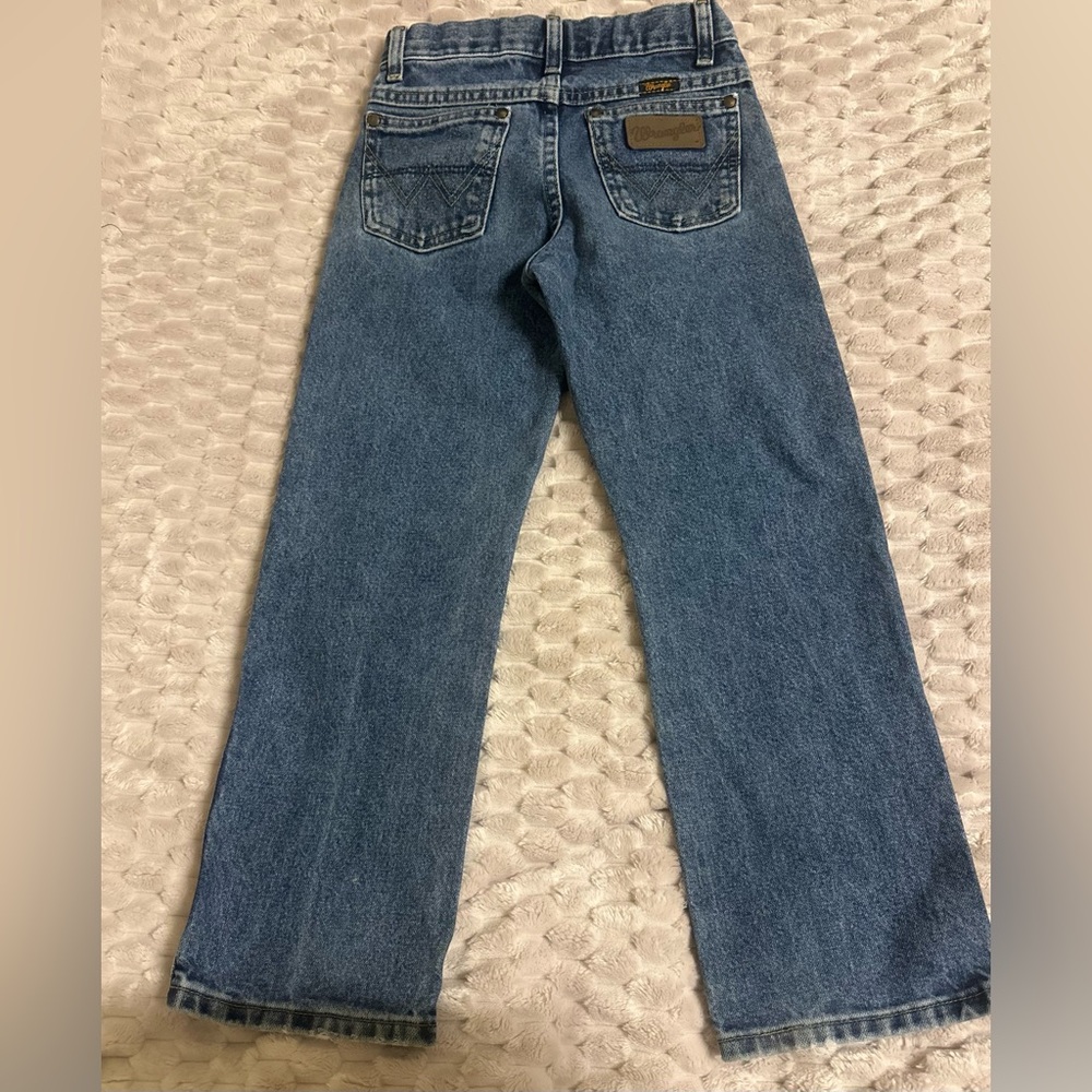 Wrangler Boy's George Strait Original Cowboy Cut Jeans Sz 12 w/ adjustable waist